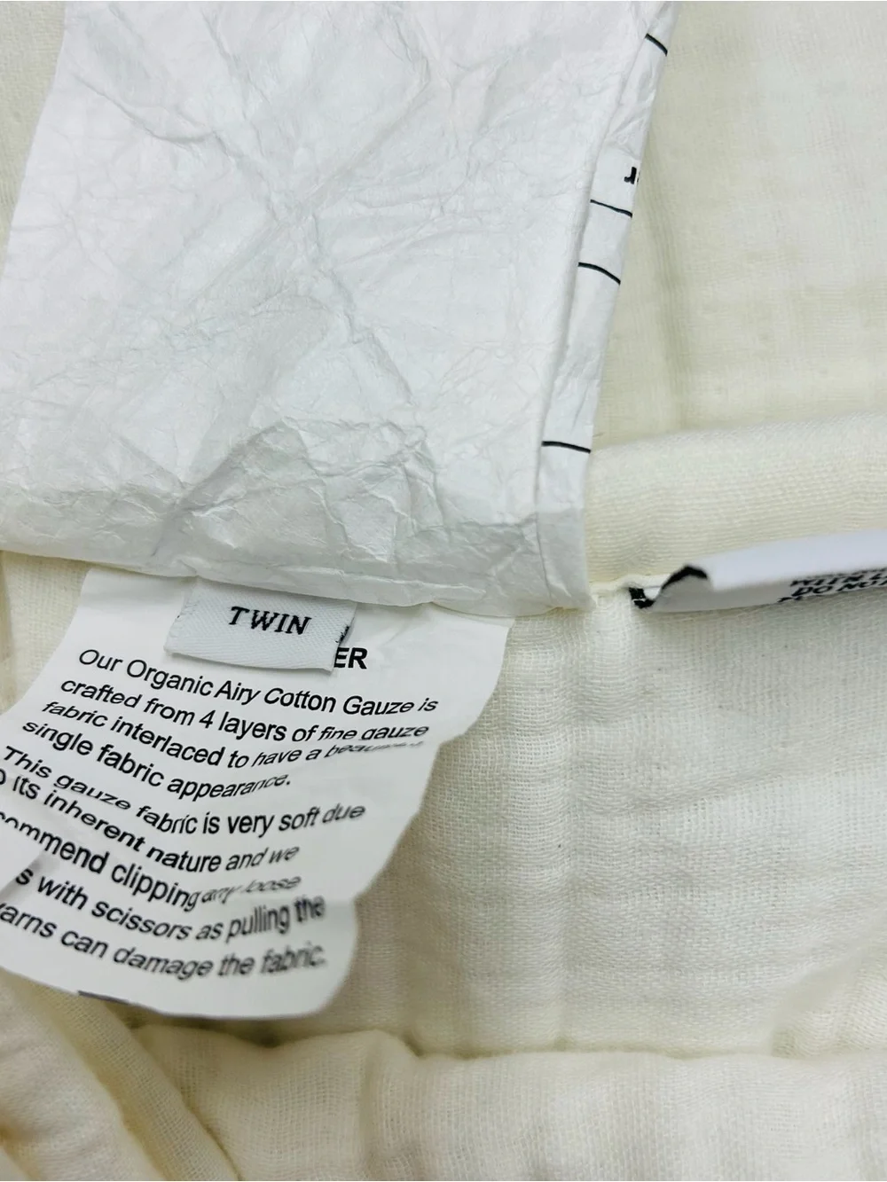 QUINCE Organic Cotton Gauze Dream Quilt Twin Ivory 9223